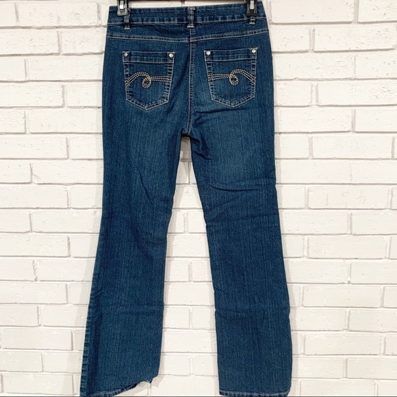 Debenhams Bootcut Jeans in Authentic Blue Jeans - Picture 6 of 12